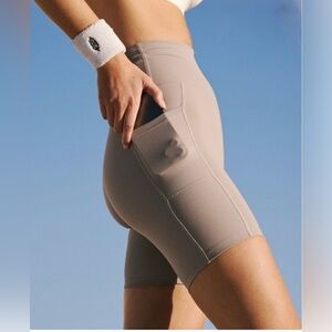 Free People Movement Epic Bike Shorts in Smoke. These are grey, silver SZ S NWT